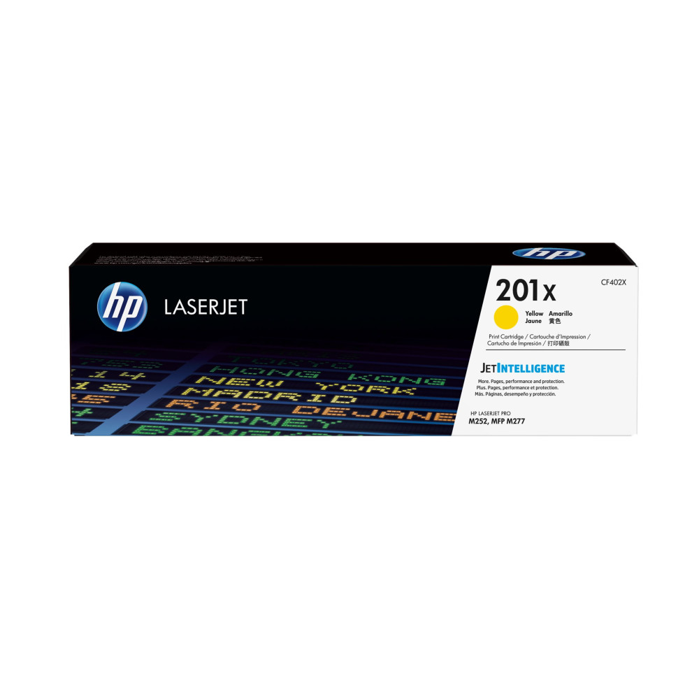 Produktbild för HP 201X - Lång livslängd - gul - original - LaserJet - tonerkassett (CF402X)