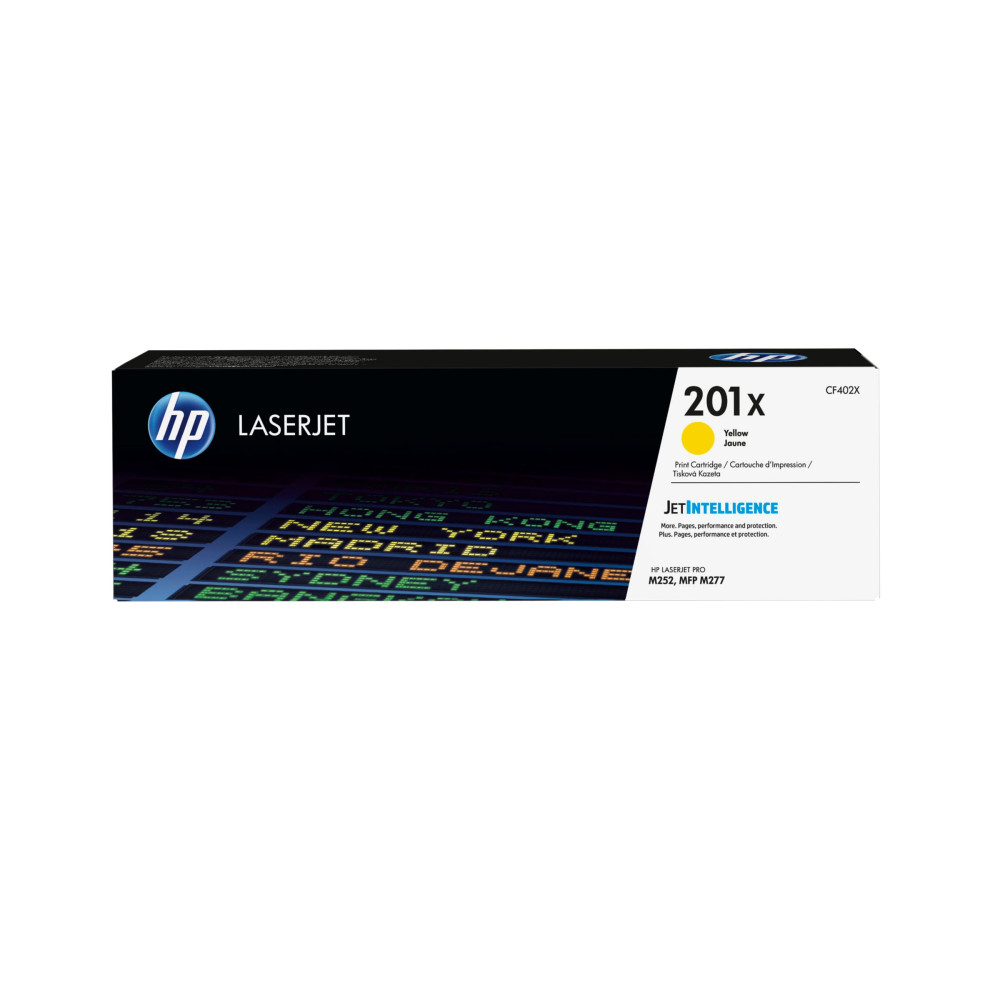 Produktbild för HP 201X - Lång livslängd - gul - original - LaserJet - tonerkassett (CF402X)
