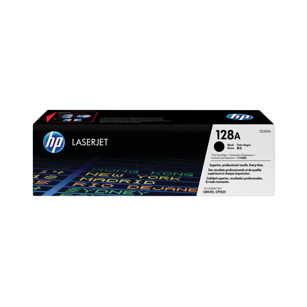 Produktbild för HP 128A - svart - original - LaserJet - tonerkassett (CE320A)