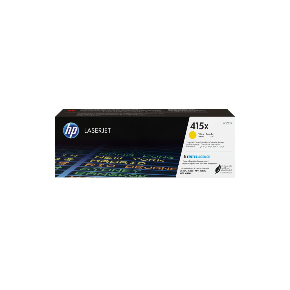 Produktbild för HP 415X - Lång livslängd - gul - original - LaserJet - tonerkassett (W2032X)