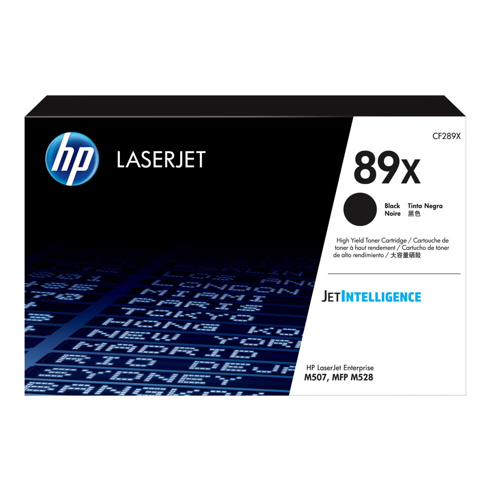 Produktbild för HP 89X - hög kapacitet - svart - original - LaserJet - tonerkassett (CF289X)