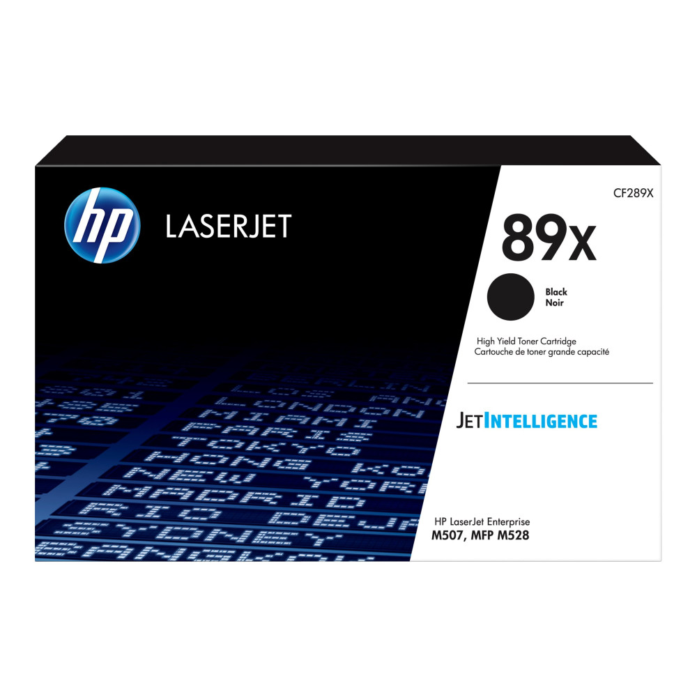 Produktbild för HP 89X - hög kapacitet - svart - original - LaserJet - tonerkassett (CF289X)