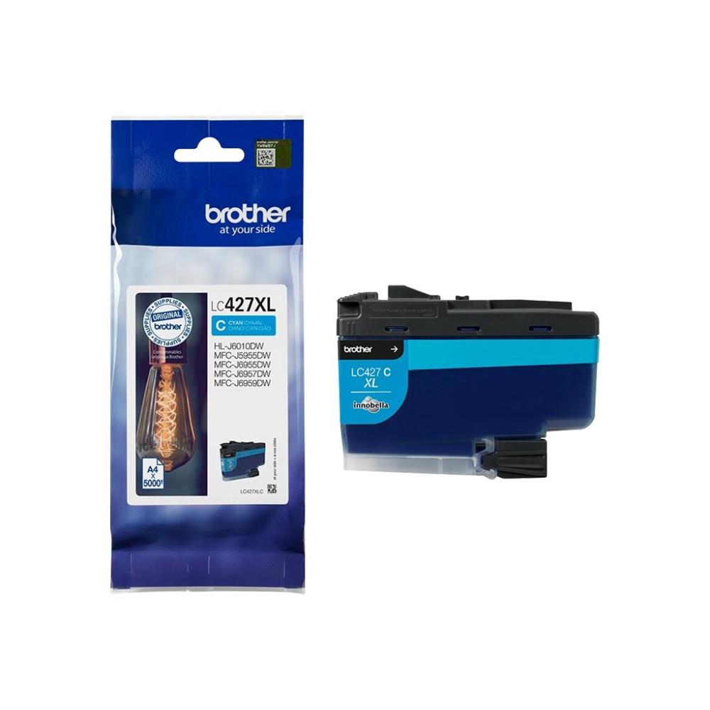 Produktbild för Brother LC426XLC - Lång livslängd - cyan - original - bläckpatron