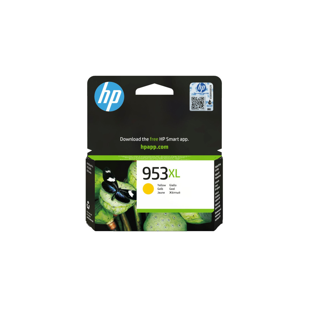 Produktbild för HP 953XL - Lång livslängd - gul - original - bläckpatron