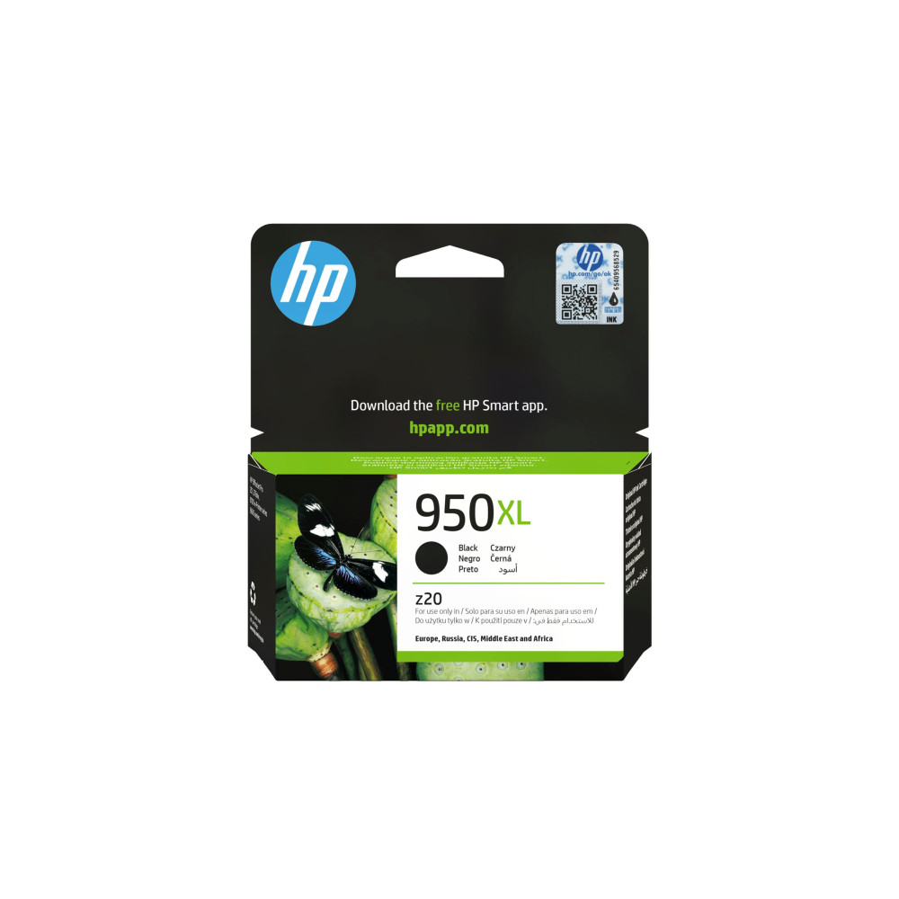 Produktbild för HP 950XL - Lång livslängd - svart - original - Officejet - bläckpatron