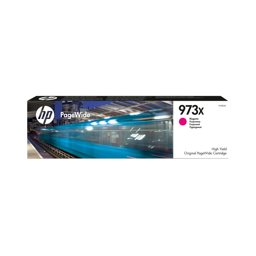 Produktbild för HP 973X - Lång livslängd - magenta - original - PageWide - bläckpatron