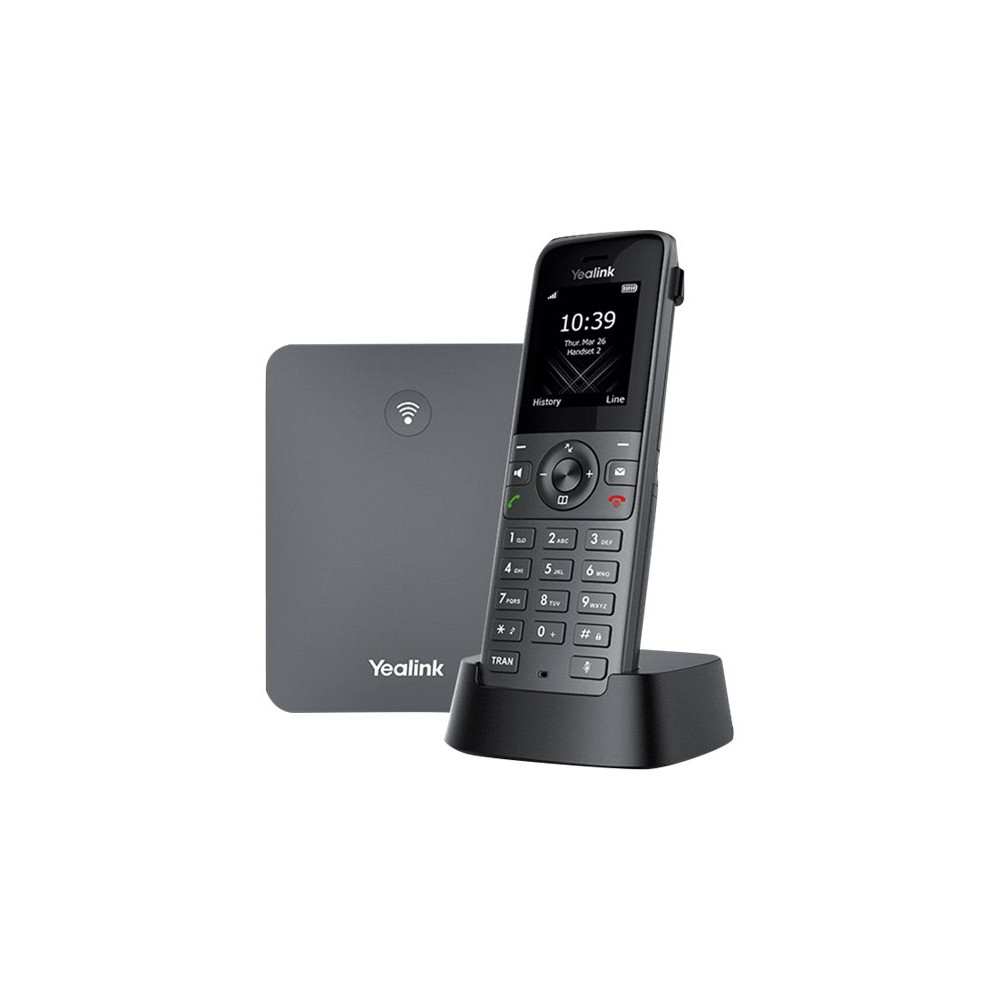 Produktbild för Yealink W73P - trådlös VoIP-telefon med nummerpresentation - 3-riktad samtalsförmåg