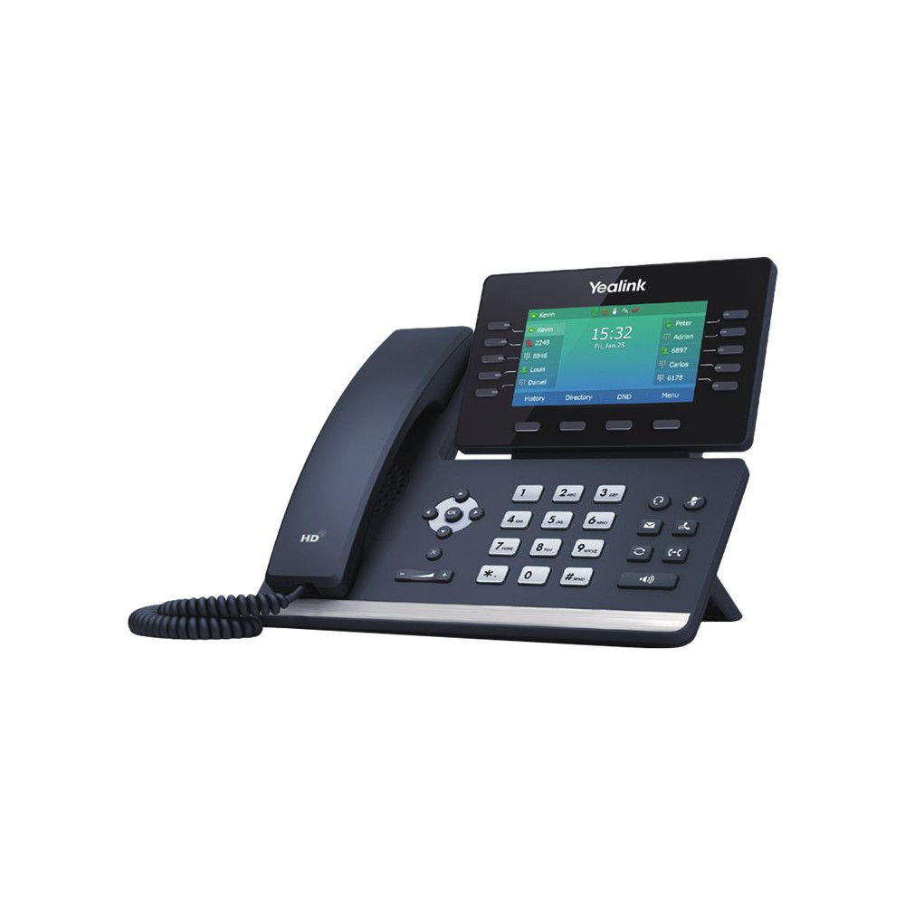 Produktbild för Yealink SIP-T54W - VoIP-telefon - med Bluetooth interface med nummerpresentation - 3-riktad samtalsförmåg
