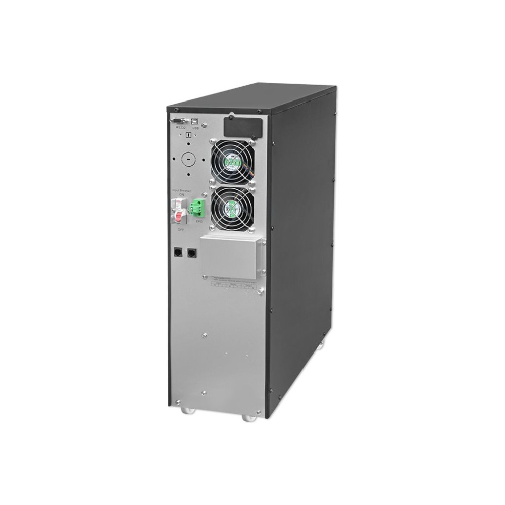 Produktbild för Qoltec - UPS - effektfaktor 1,0, LCD, EPO, online - 6000 watt - 6000 VA