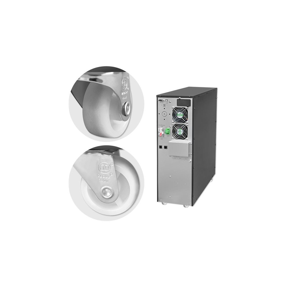 Produktbild för Qoltec - UPS - effektfaktor 1,0, LCD, EPO, online - 6000 watt - 6000 VA