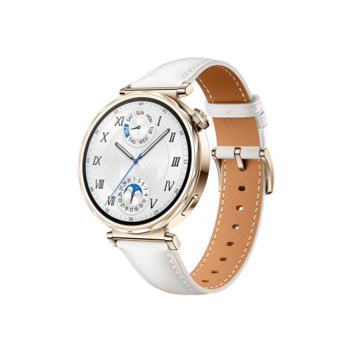 Huawei Huawei Watch GT 5 - rostfritt stål - smart klocka med rem - vit