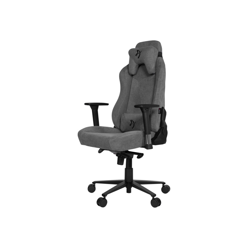 Produktbild för Arozzi Vernazza Soft Fabric - stol - metall, aluminium, tyg - svart, ask