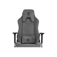 Produktbild för Arozzi Vernazza Soft Fabric - stol - metall, aluminium, tyg - svart, ask