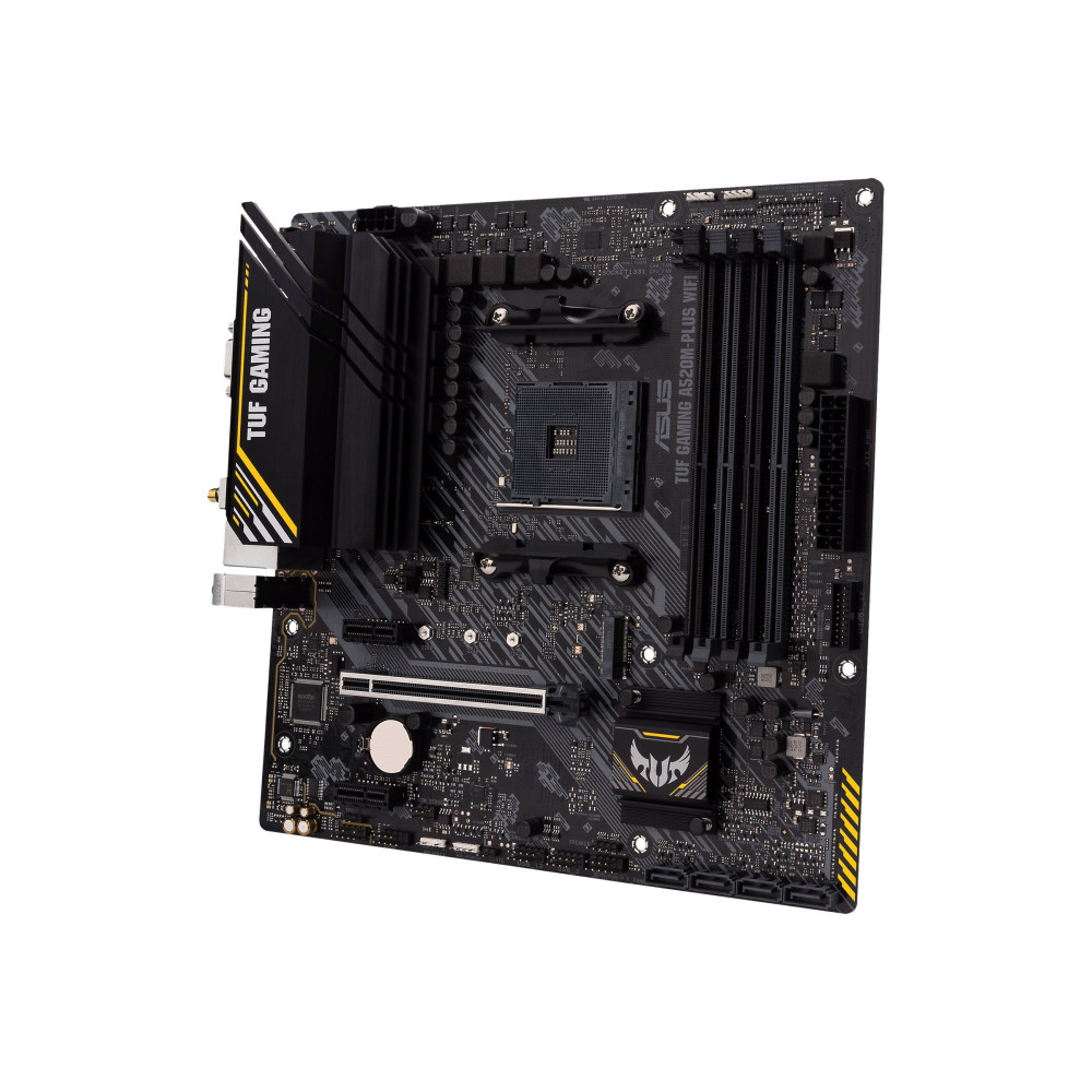 Produktbild för ASUS TUF GAMING A520M-PLUS WIFI - moderkort - micro ATX - Socket AM4 - AMD A520
