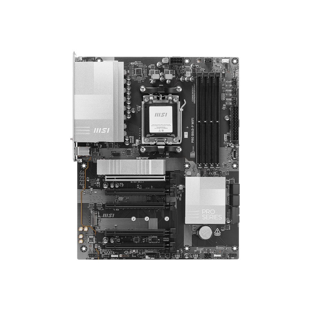 Produktbild för MSI PRO B840-P WIFI - moderkort - ATX - Socket AM5 - AMD B840