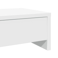Produktbild för Skärmställ med lådor vit 50x27x15 cm konstruerat trä