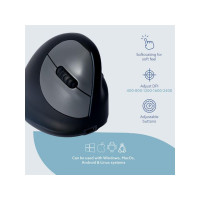 Produktbild för Mus Ergonomisk R-GO trådlös höger M