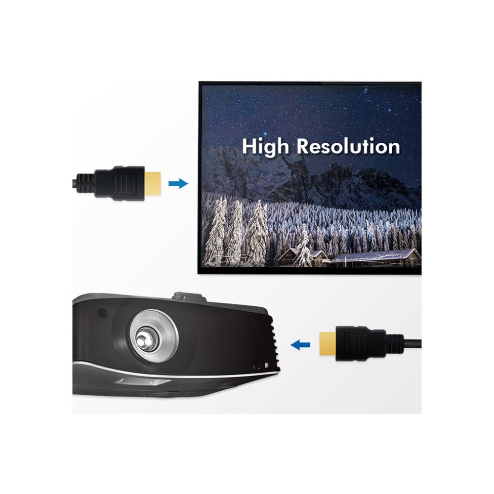 Produktbild för LogiLink HDMI-kabel med Ethernet - 5 m