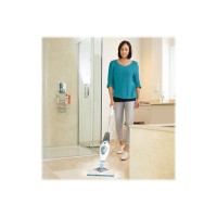 Produktbild för BLACK+DECKER FSM1616 Steam Mop - ångdammsugare - spak - vit / blå