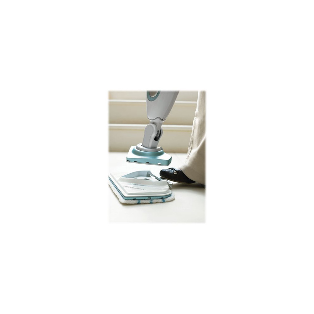 Produktbild för BLACK+DECKER FSM1616 Steam Mop - ångdammsugare - spak - vit / blå