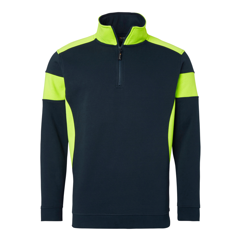 Produktbild för 222 Sweat Navy/fluorescent yellow Unisex