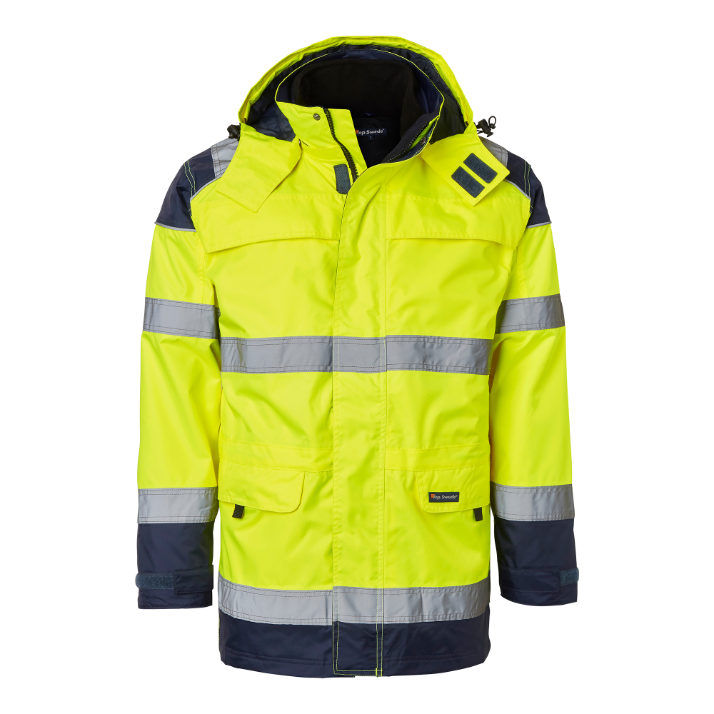 Produktbild för 126 Parka Fluorescent yellow/navy Unisex
