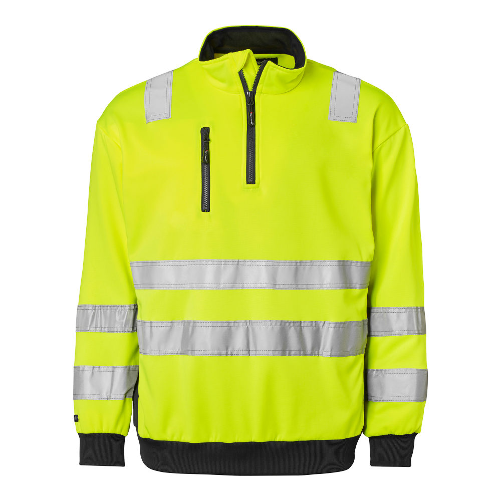 Produktbild för 136 Sweat Fluorescent yellow/navy Unisex