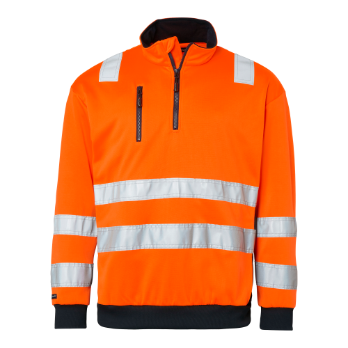 Top Swede 136 Sweat Fluorescent orange/navy Unisex - Zip-tröjor