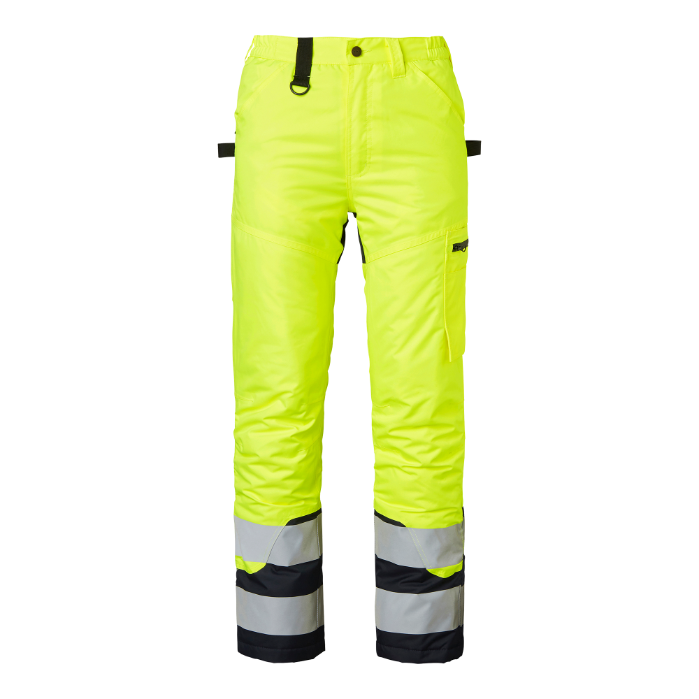 Produktbild för 165 Winter Trousers Fluorescent yellow/navy Unisex