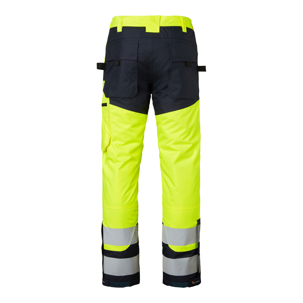 Produktbild för 165 Winter Trousers Fluorescent yellow/navy Unisex