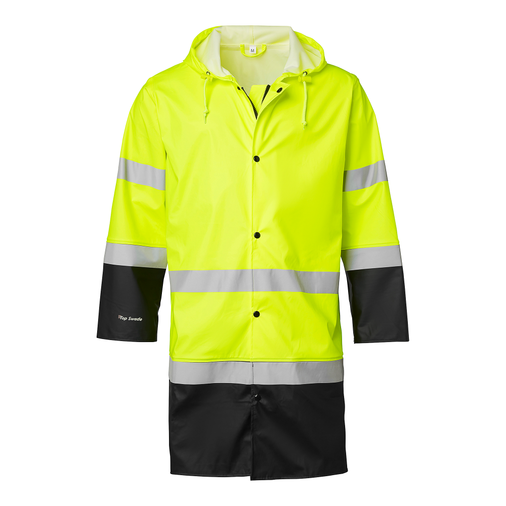 Produktbild för 181 Rain Coat Hi-Vis Fluorescent yellow/black Unisex