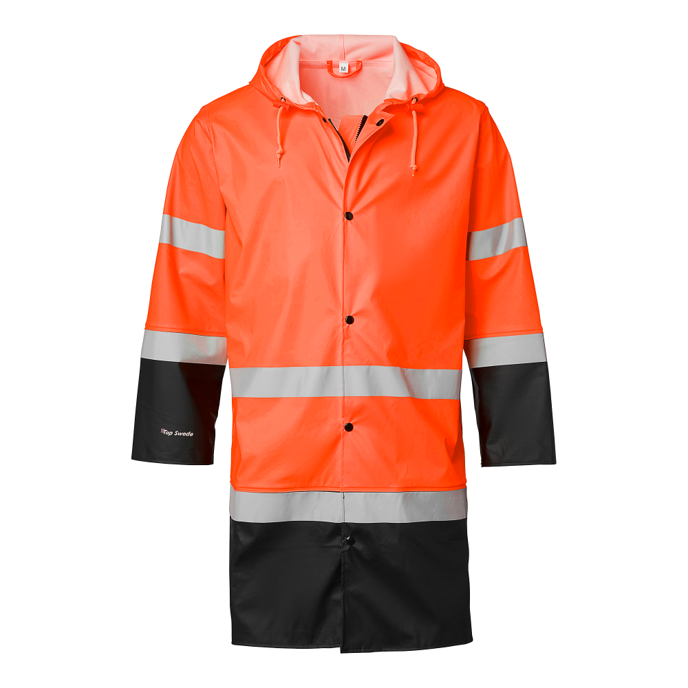 Produktbild för 181 Rain Coat Hi-Vis Fluorescent orange/black Unisex