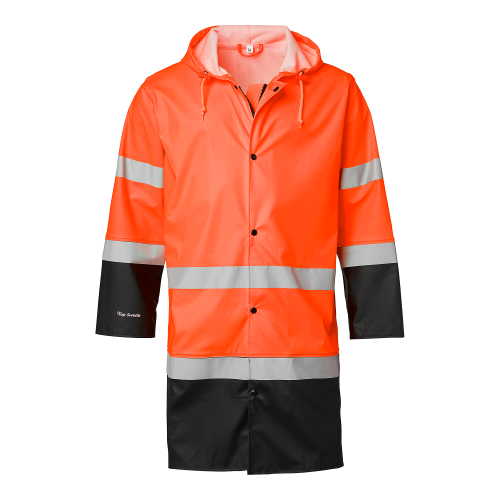 Top Swede 181 Rain Coat Hi-Vis Fluorescent orange/black Unisex
