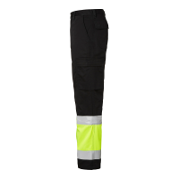 Produktbild för 2070 Trousers Black/fluorescent yellow Male
