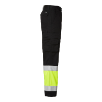 Produktbild för 2070 Trousers Black/fluorescent yellow Male