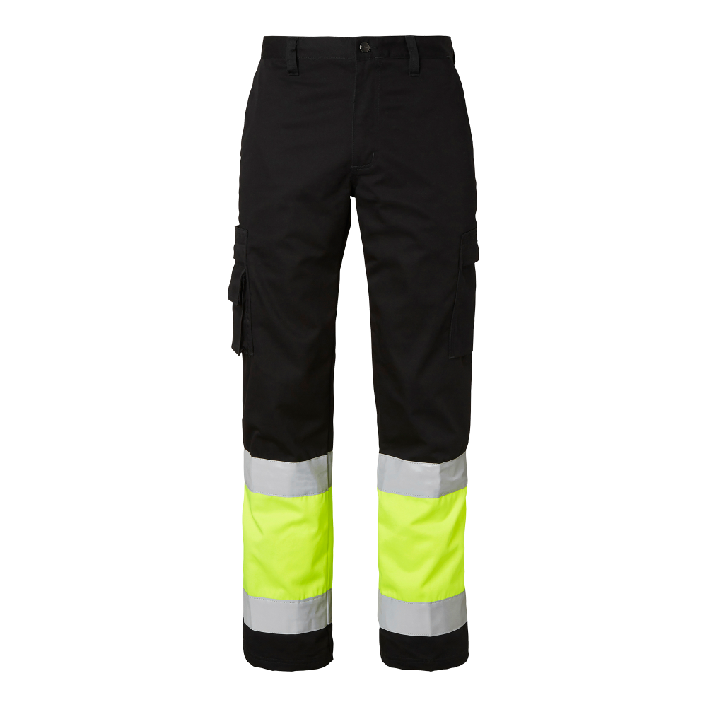 Produktbild för 2070 Trousers Black/fluorescent yellow Male