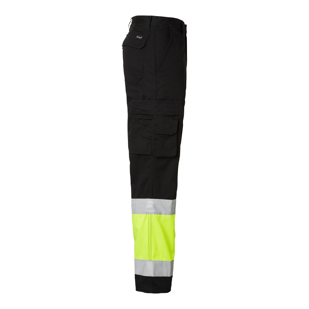 Produktbild för 2070 Trousers Black/fluorescent yellow Male