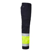 Produktbild för 2070 Trousers Navy/fluorescent yellow Male