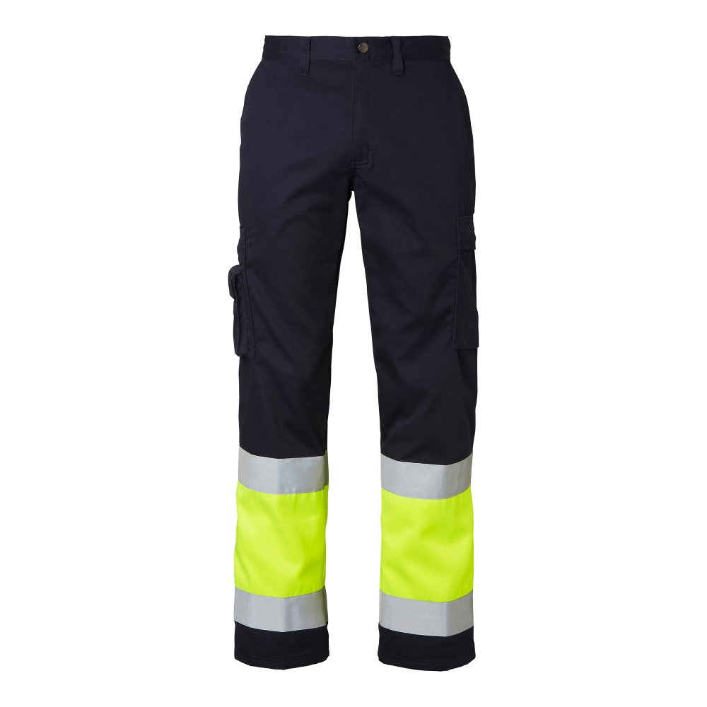 Produktbild för 2070 Trousers Navy/fluorescent yellow Male