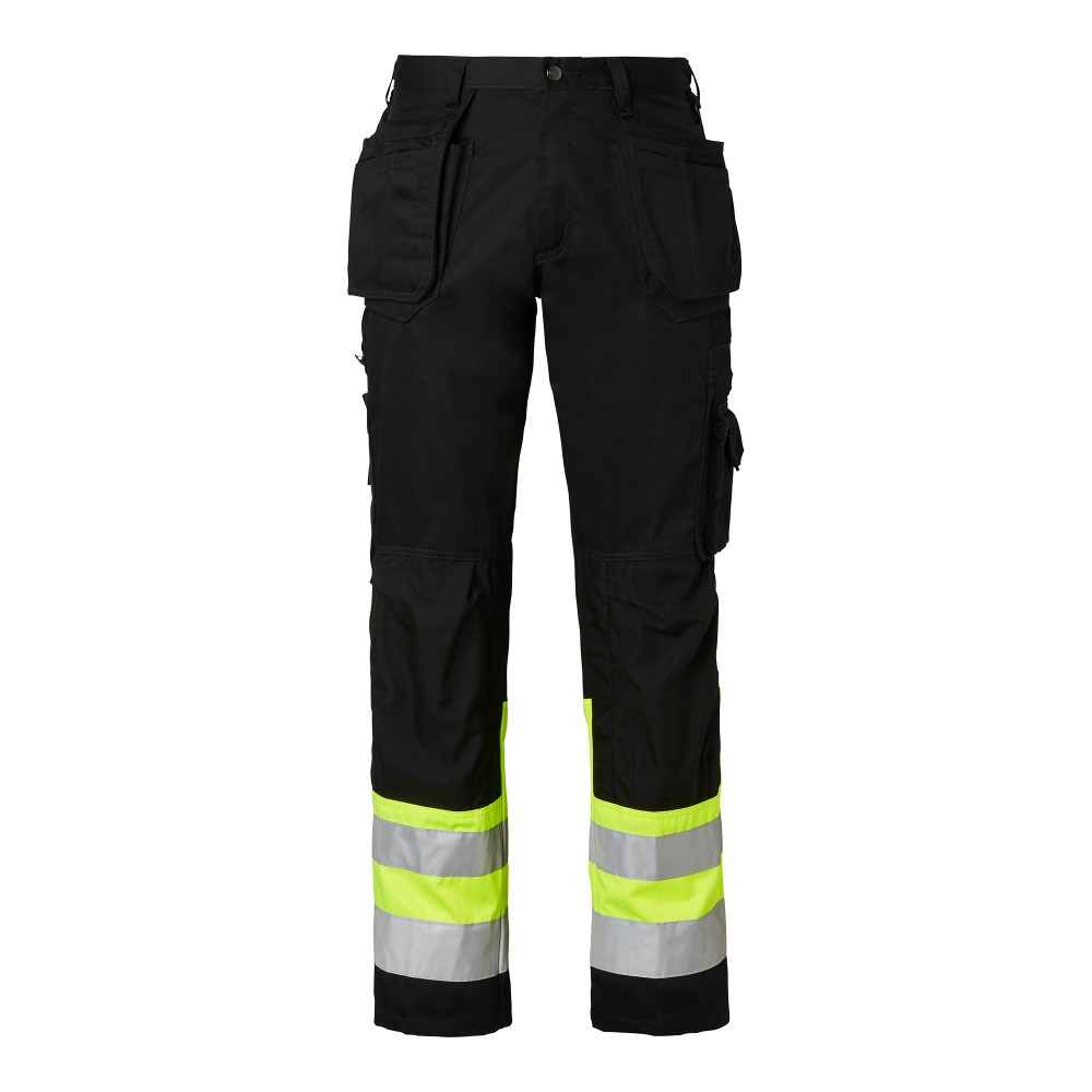 Produktbild för 2171 Craftsmen Trousers Black/fluorescent yellow Male