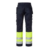 Produktbild för 2171 Craftsmen Trousers Navy/fluorescent yellow Male