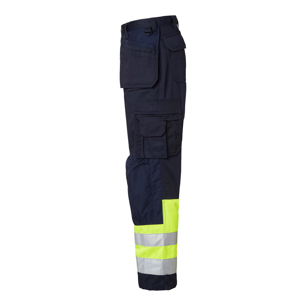 Produktbild för 2171 Craftsmen Trousers Navy/fluorescent yellow Male