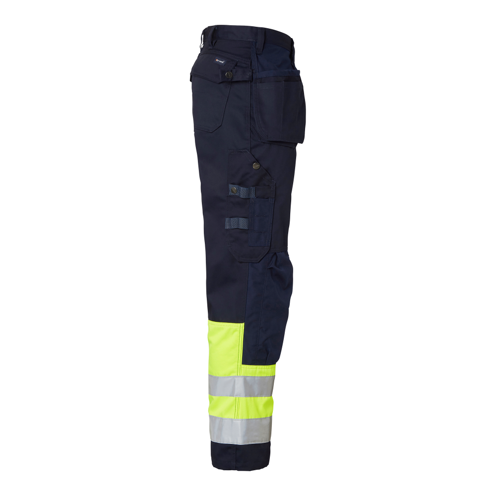 Produktbild för 2171 Craftsmen Trousers Navy/fluorescent yellow Male