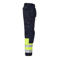 Produktbild för 2171 Craftsmen Trousers Navy/fluorescent yellow Male