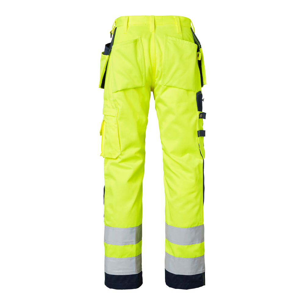 Produktbild för 2516 Craftsmen Trousers Fluorescent yellow/navy Male