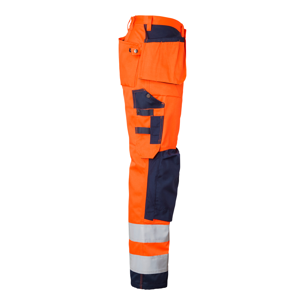 Produktbild för 2516 Craftsmen Trousers Fluorescent orange/navy Male
