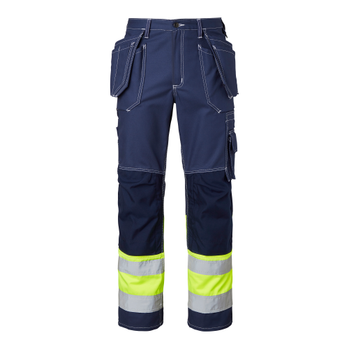 Top Swede 2515 Craftsmen Trousers Hi-Vis Navy/fluorescent yellow Male