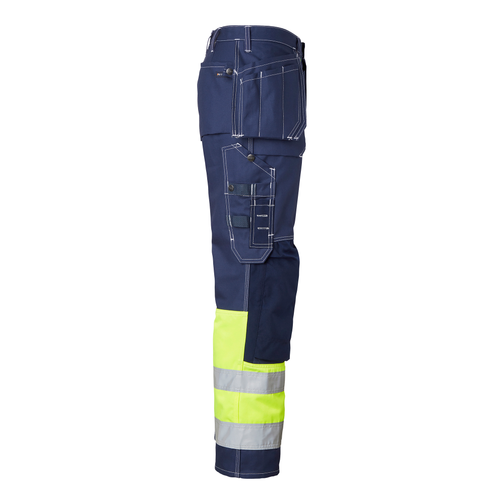 Produktbild för 2515 Craftsmen Trousers Hi-Vis Navy/fluorescent yellow Male