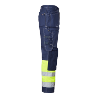 Produktbild för 2515 Craftsmen Trousers Hi-Vis Navy/fluorescent yellow Male