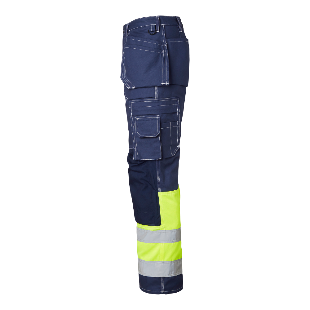 Produktbild för 2515 Craftsmen Trousers Hi-Vis Navy/fluorescent yellow Male